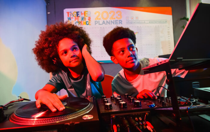 Young people in the Urban Park Studios